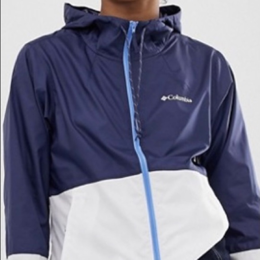 COLUMBIA Navy White Flash Forward Windb…